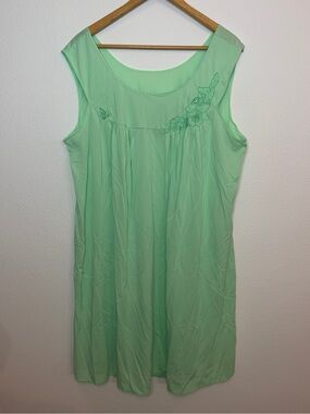 Vintage Lorraine Nightgown Mint Green Women’s XL